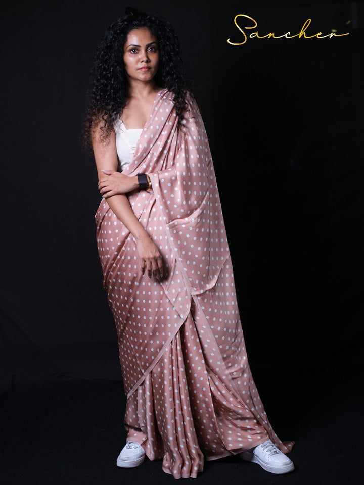Full-length view of Sexy on the Beach saree with contemporary styling and traditional appeal