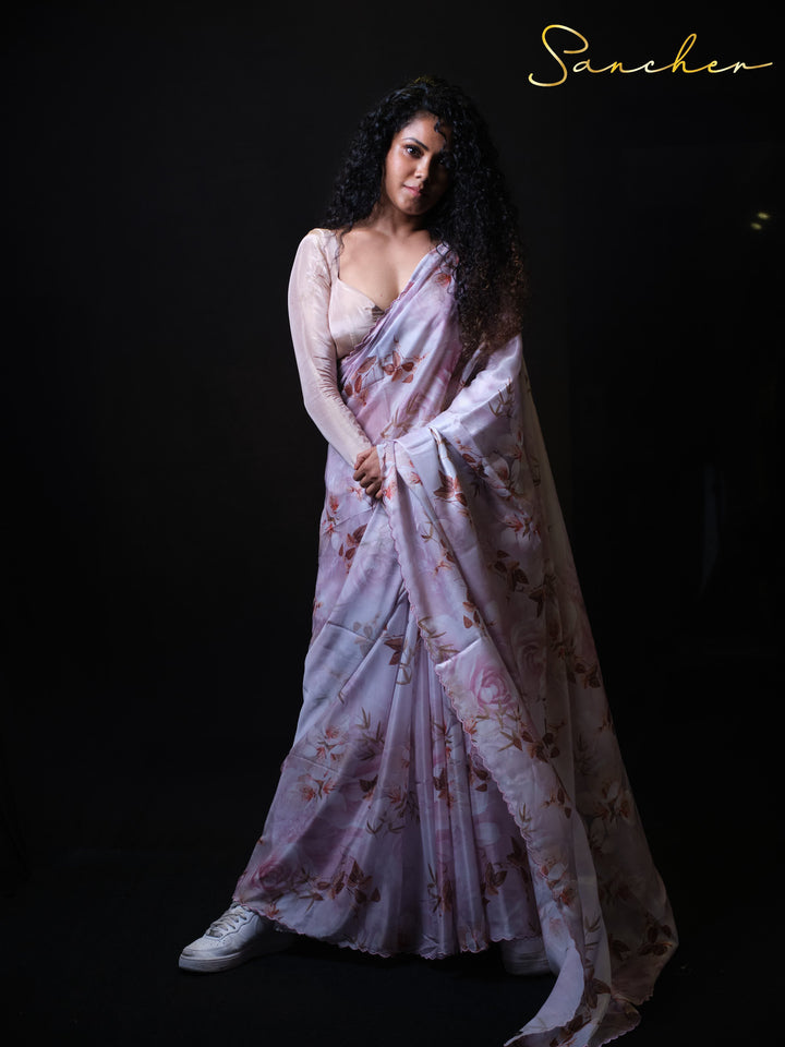 Coastal Charm Premium Satin Silk Saree