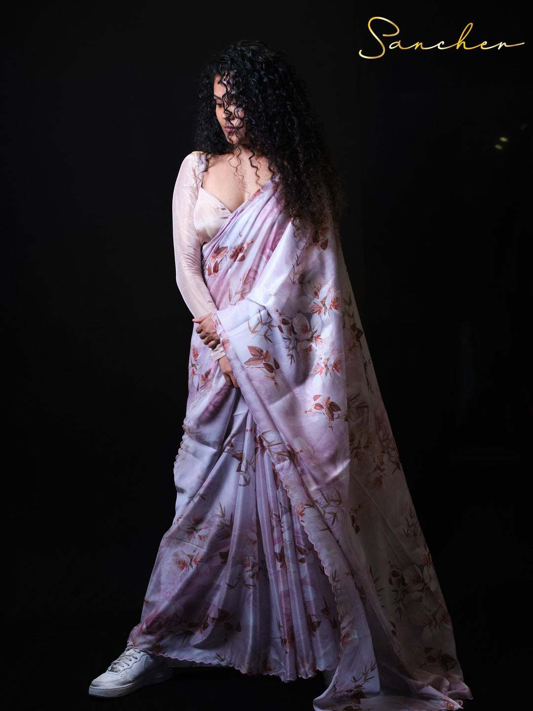 Coastal Charm Premium Satin Silk Saree