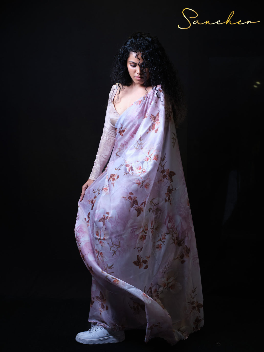 Coastal Charm Premium Satin Silk Saree