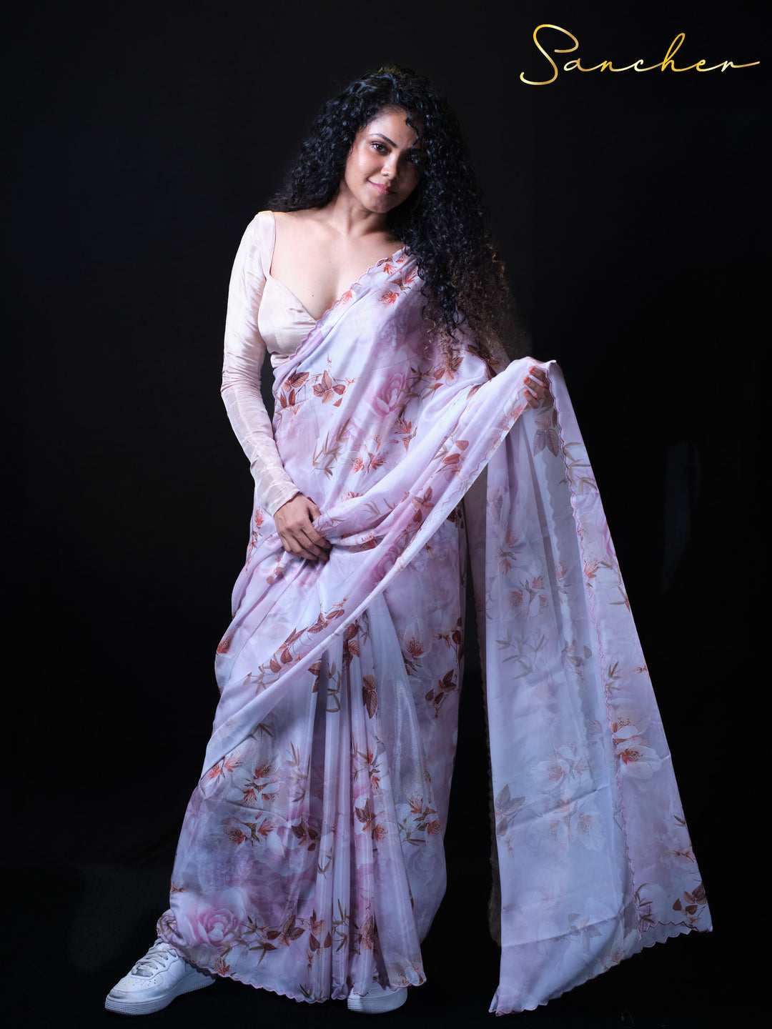 Coastal Charm Premium Satin Silk Saree
