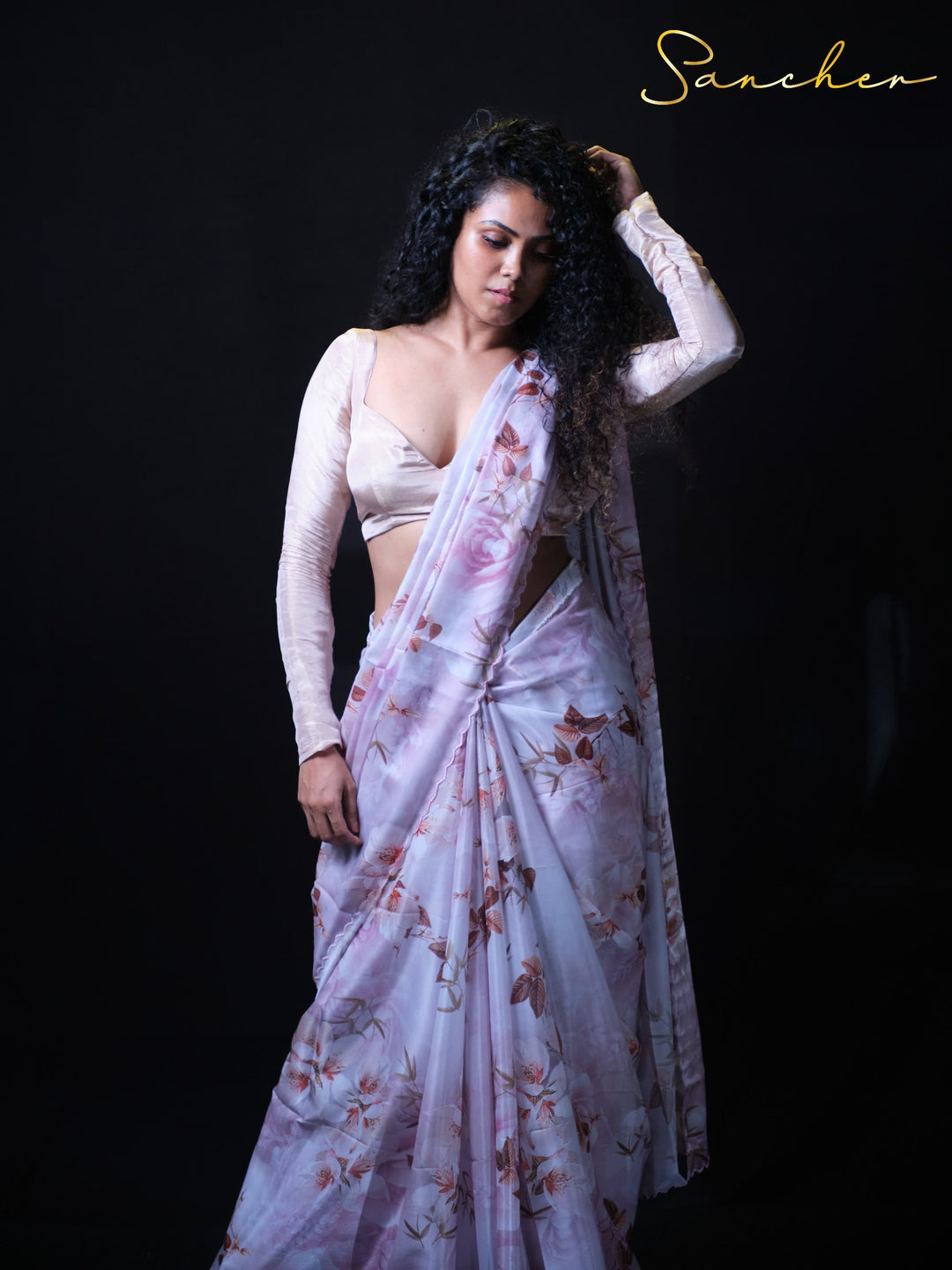 Coastal Charm Premium Satin Silk Saree