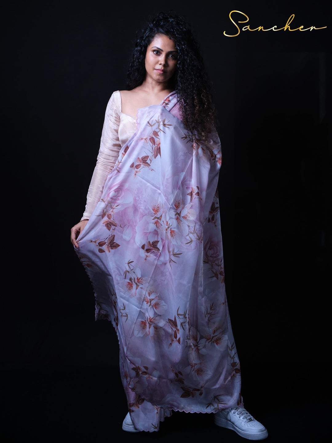 Coastal Charm Premium Satin Silk Saree