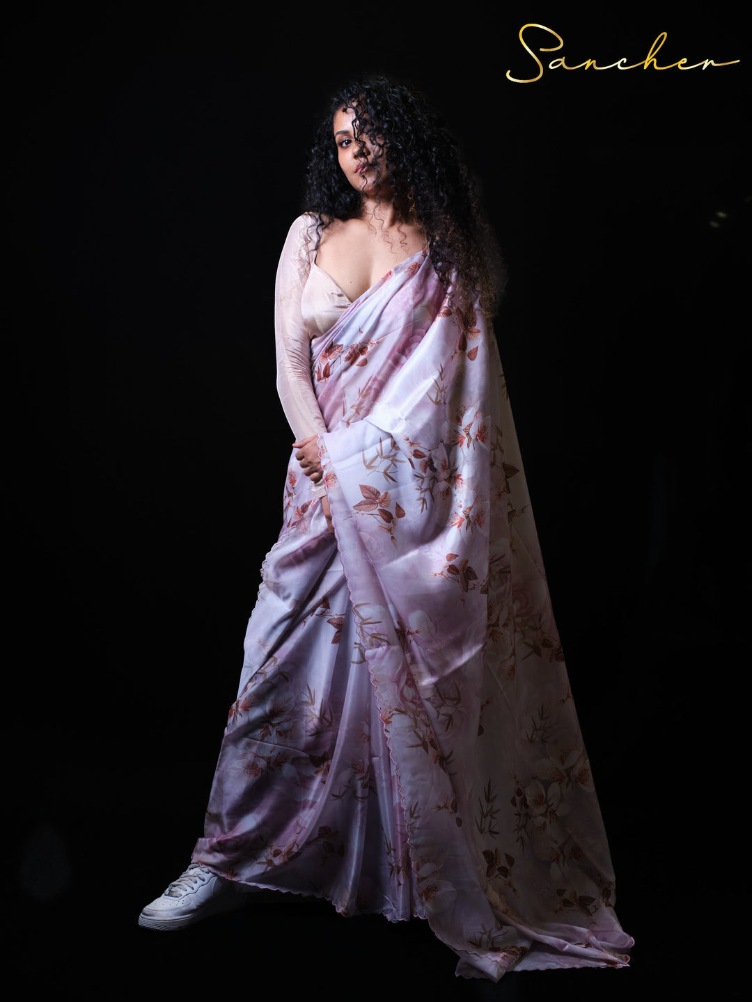 Coastal Charm Premium Satin Silk Saree