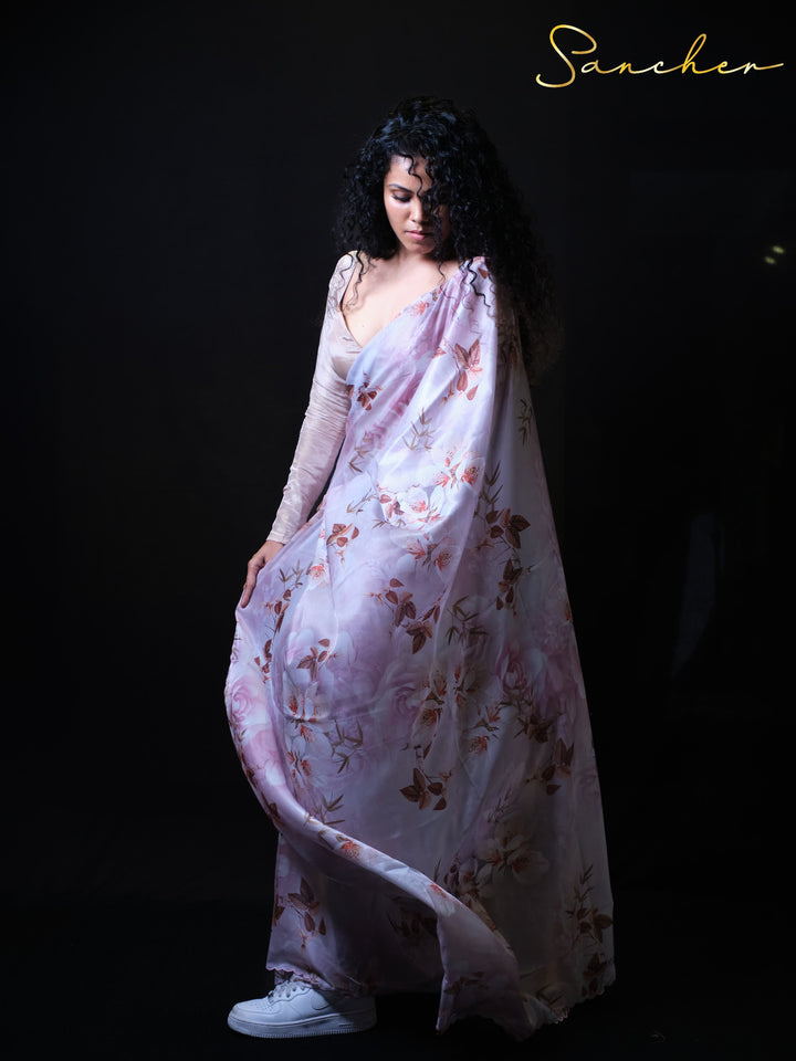 Coastal Charm Premium Satin Silk Saree