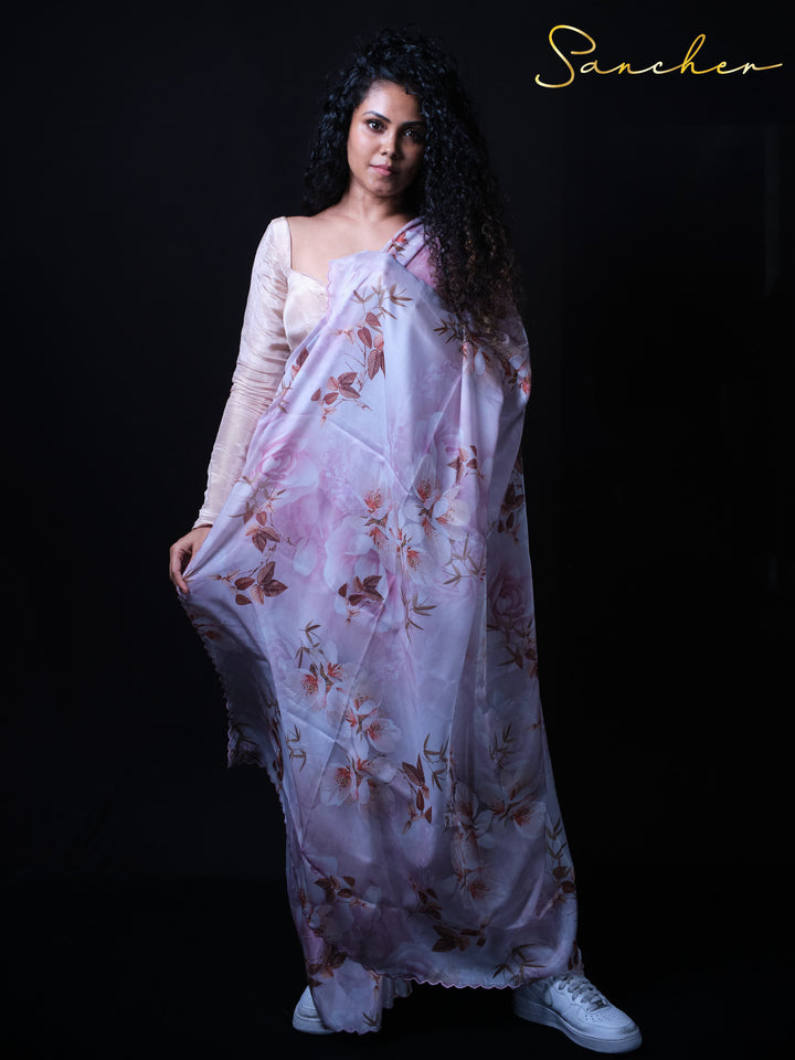 Coastal Charm Premium Satin Silk Saree