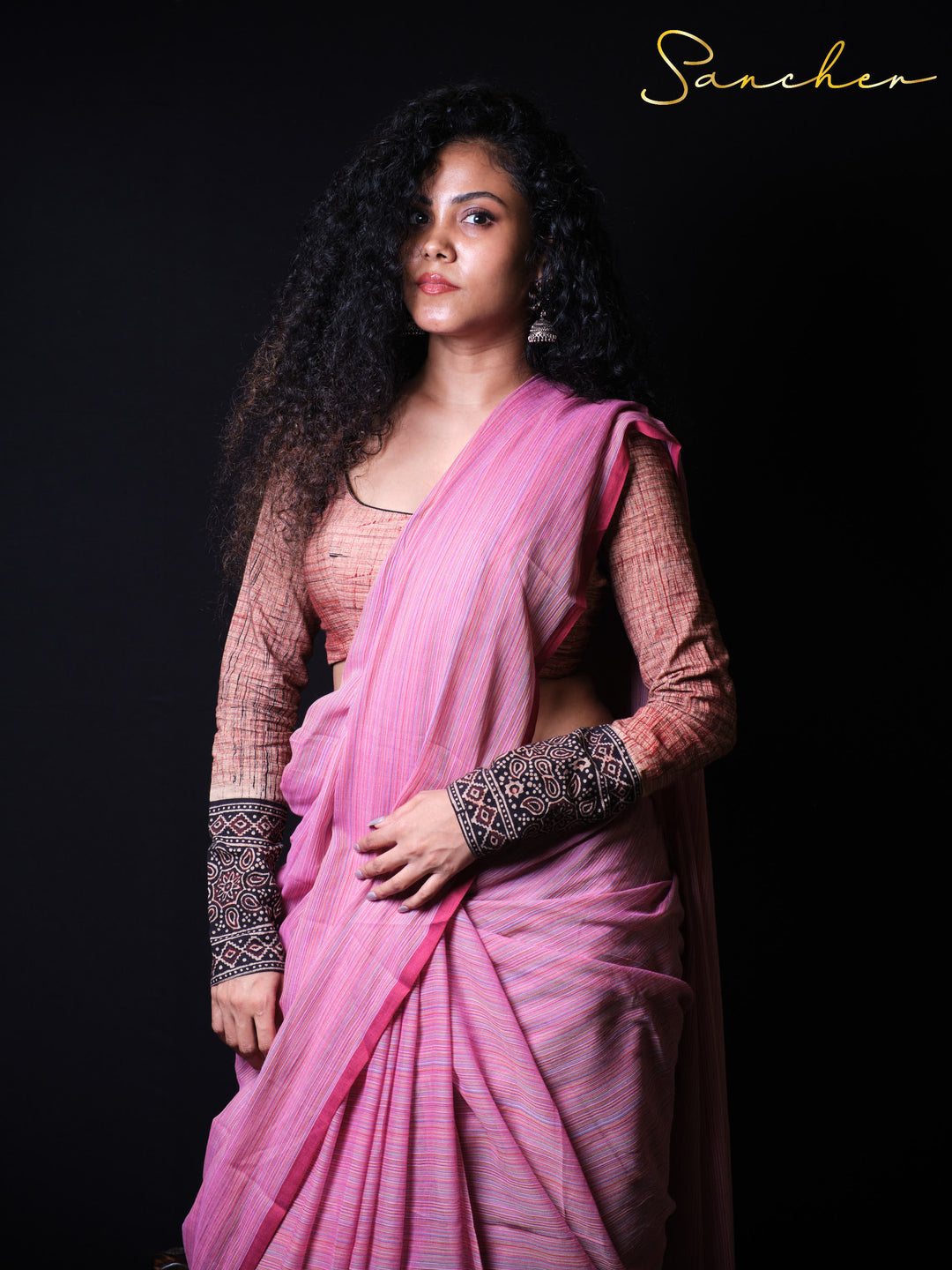 Aqua Whisper Mulmul Cotton Saree