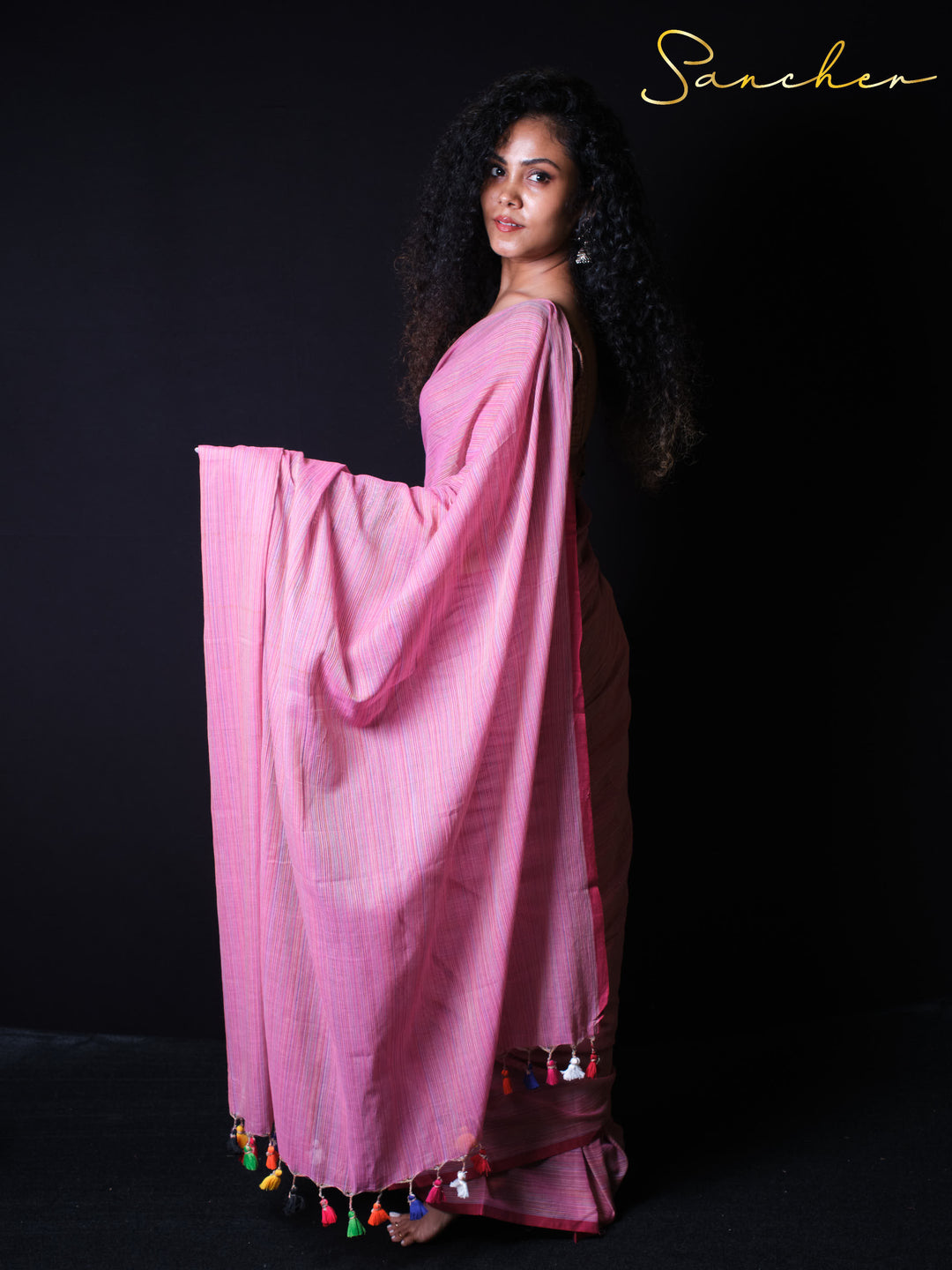 Aqua Whisper Mulmul Cotton Saree