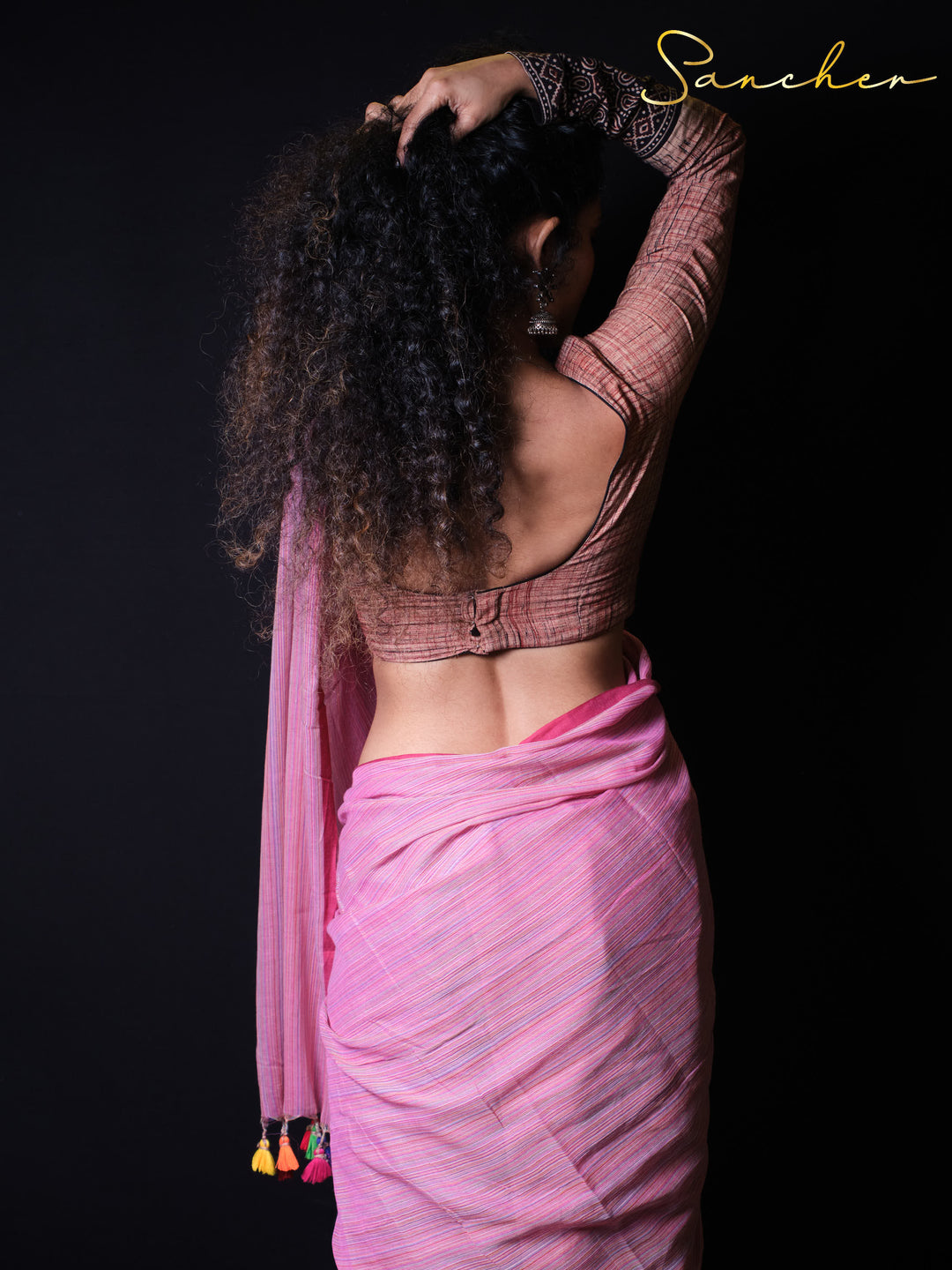 Aqua Whisper Mulmul Cotton Saree