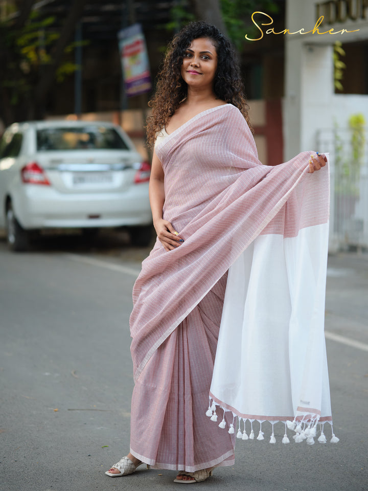 Honor Badge Mulmul Cotton Saree