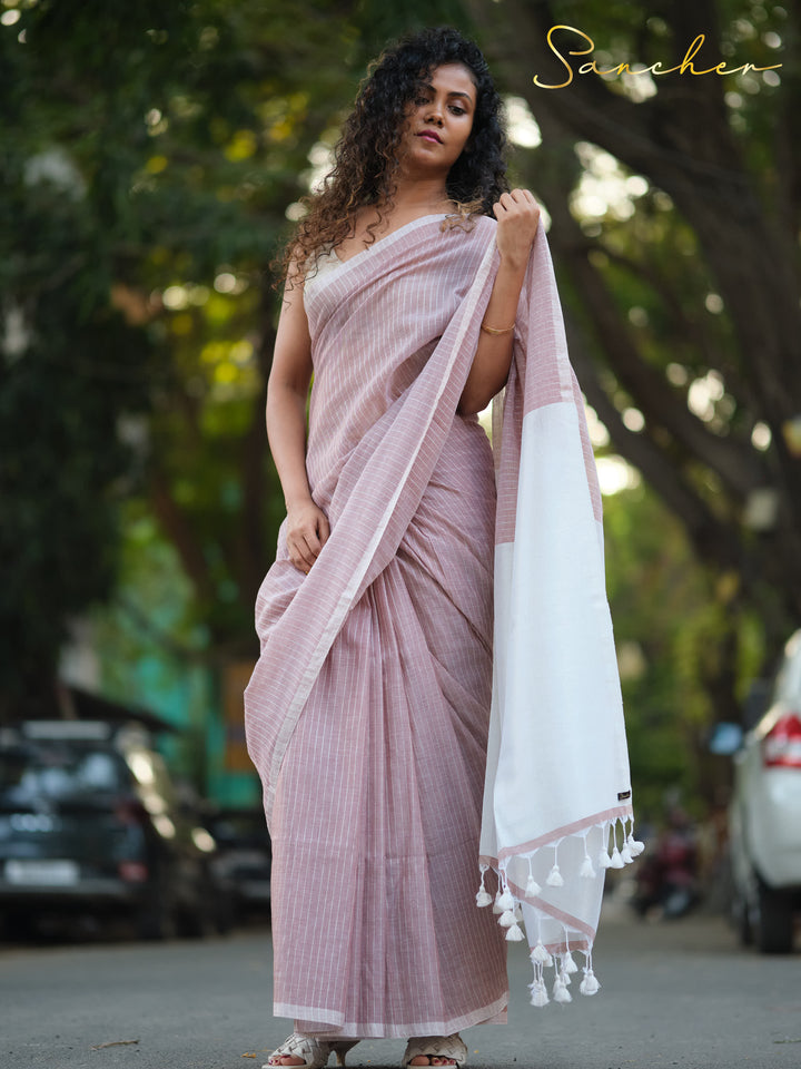 Honor Badge Mulmul Cotton Saree