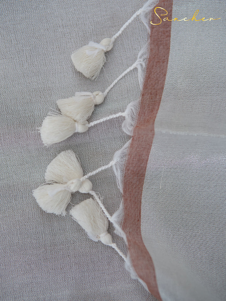 Honor Badge Mulmul Cotton Saree