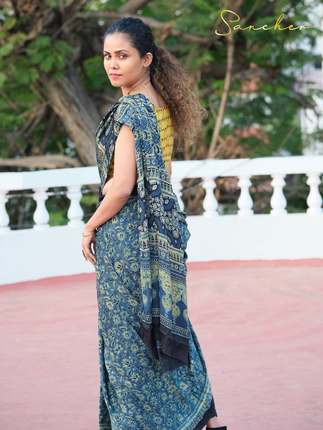 Ethereal ELON Ajark Modal Silk Saree