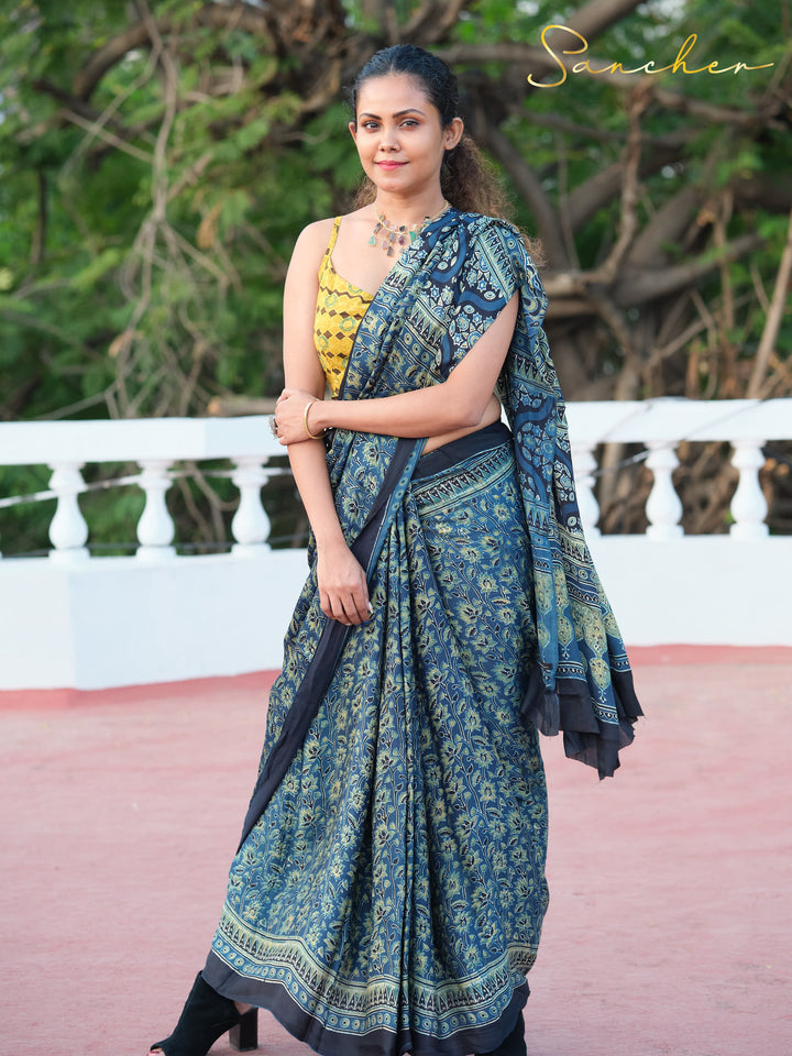 Ethereal ELON Ajark Modal Silk Saree
