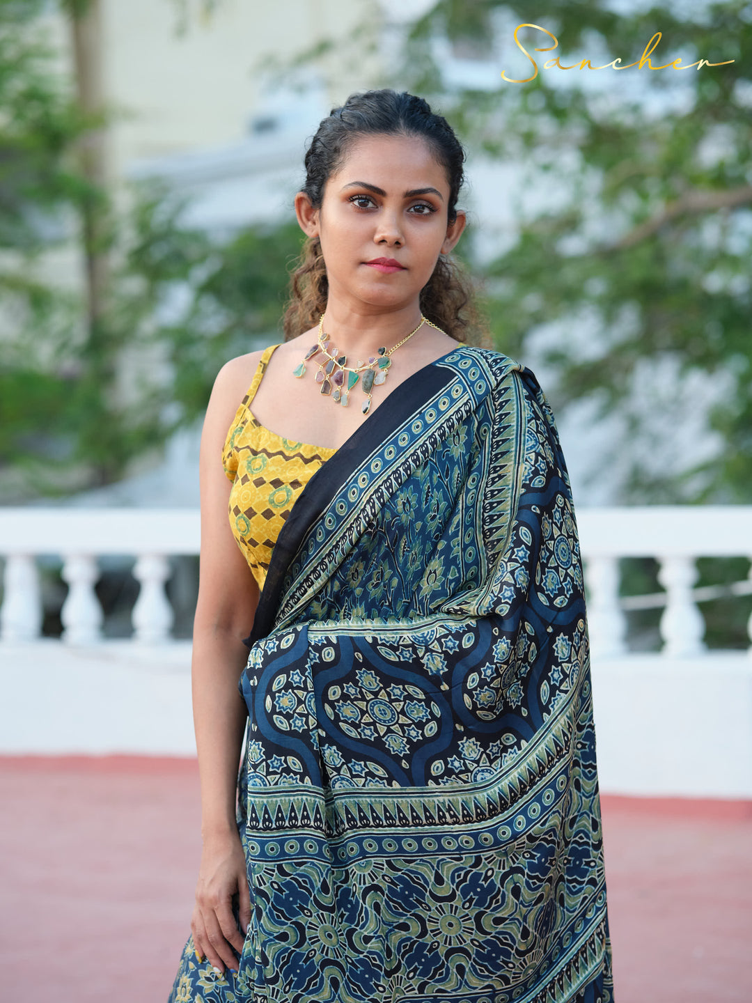 Ethereal ELON Ajark Modal Silk Saree