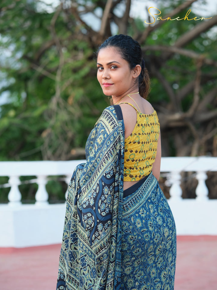 Ethereal ELON Ajark Modal Silk Saree