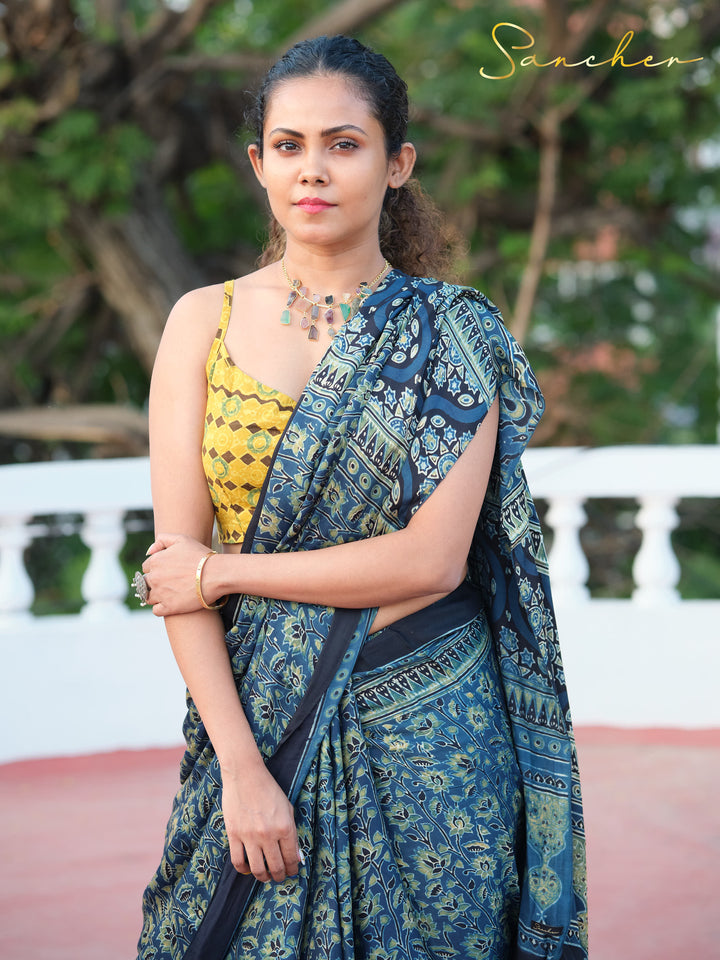 Ethereal ELON Ajark Modal Silk Saree