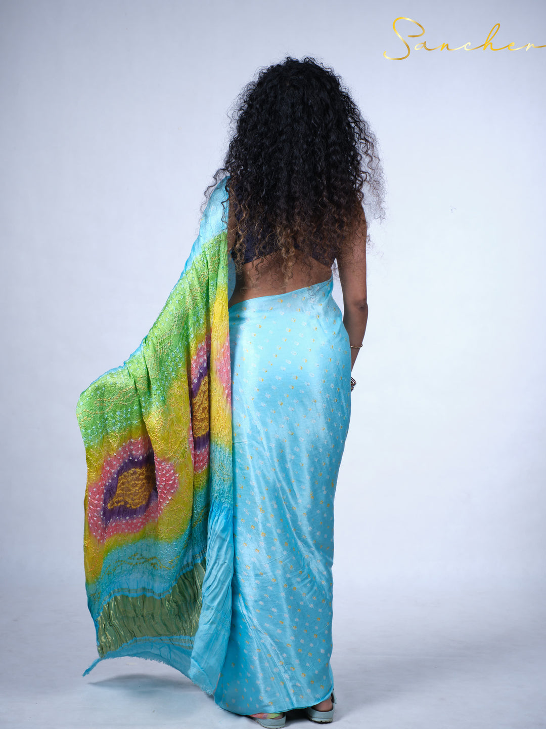 Bright Sky Modal Silk Saree