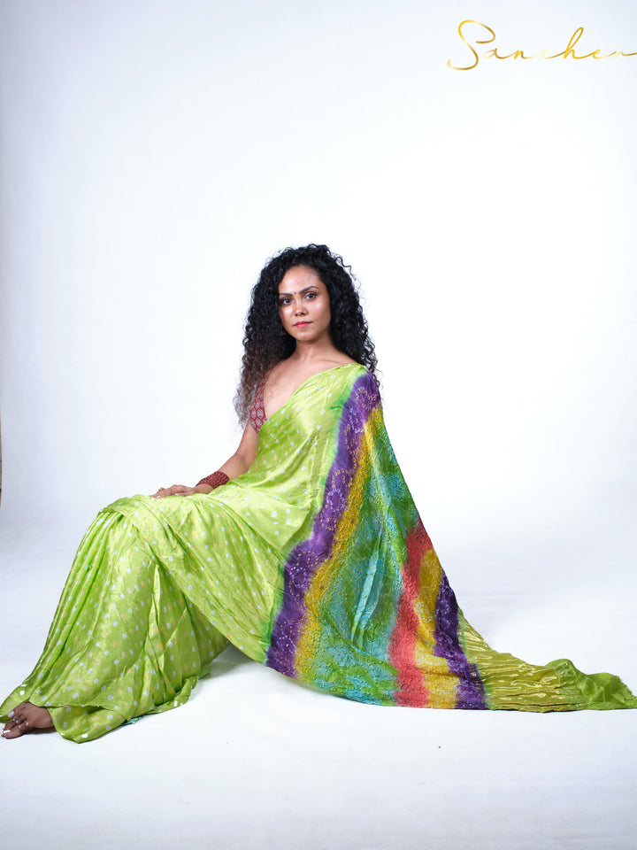 Limerick Dreams Modal Silk Saree