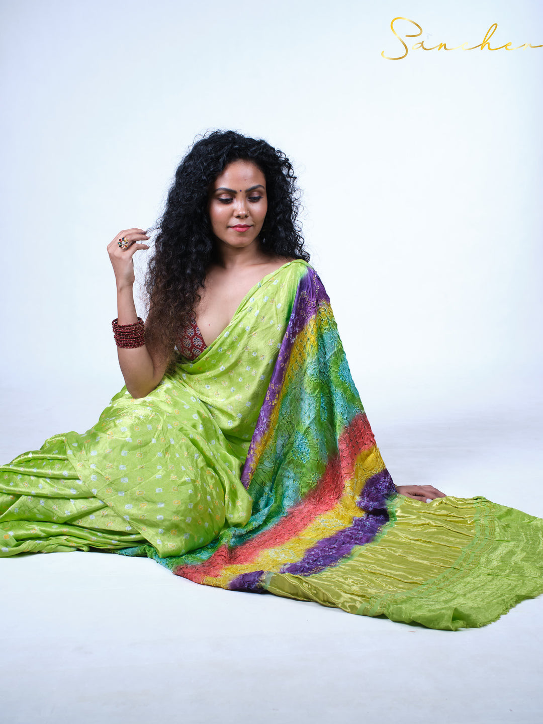 Limerick Dreams Modal Silk Saree