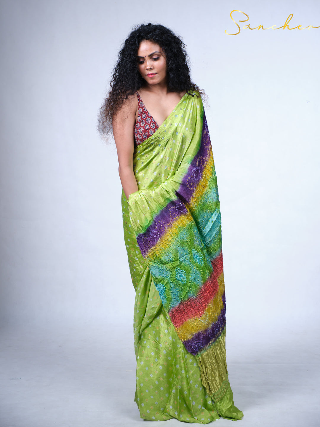 Limerick Dreams Modal Silk Saree