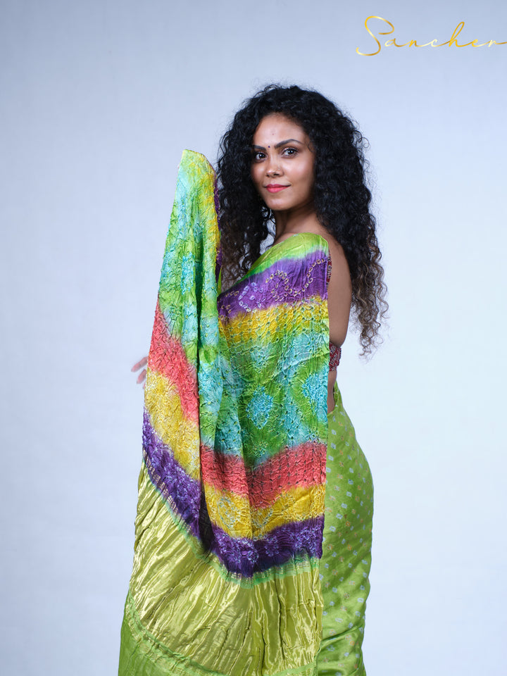 Limerick Dreams Modal Silk Saree