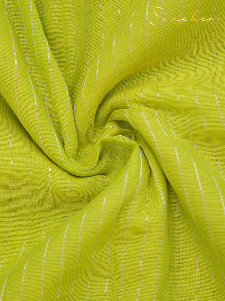 Citrus Fizz Mulmul Cotton Saree