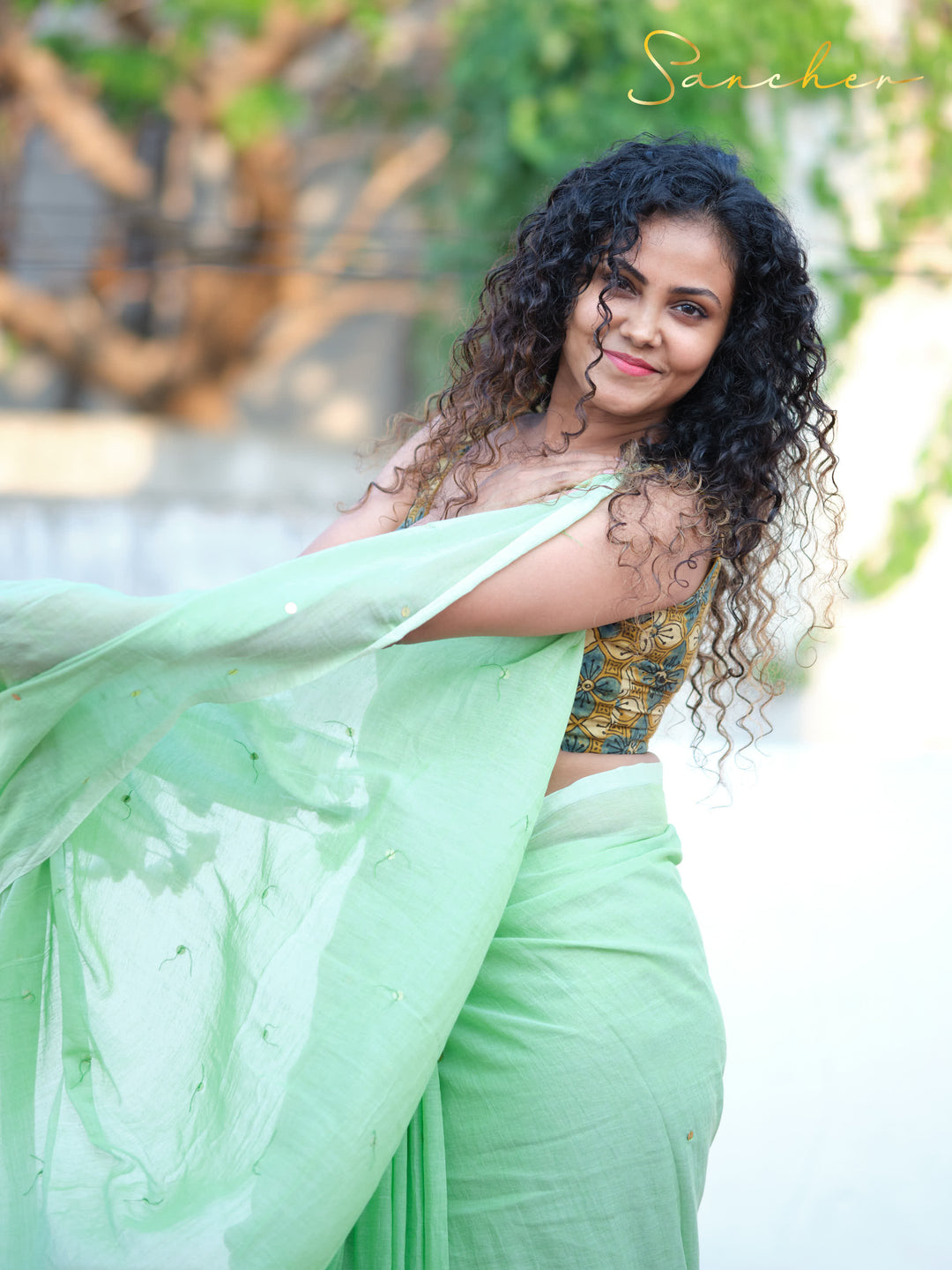 Misty Fresh Mulmul Cotton Saree