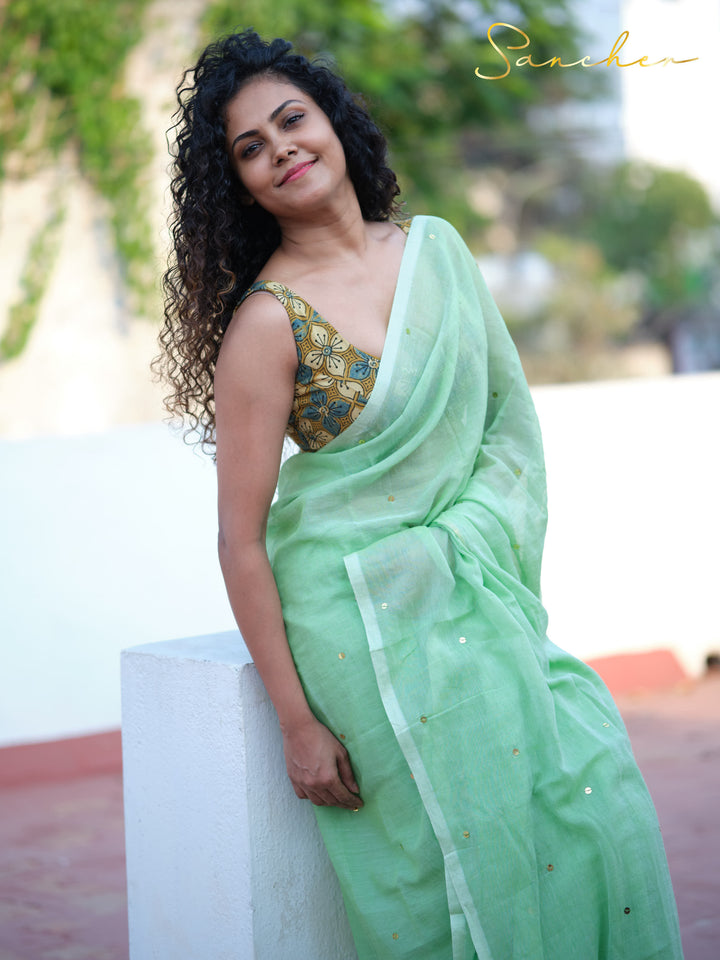 Misty Fresh Mulmul Cotton Saree