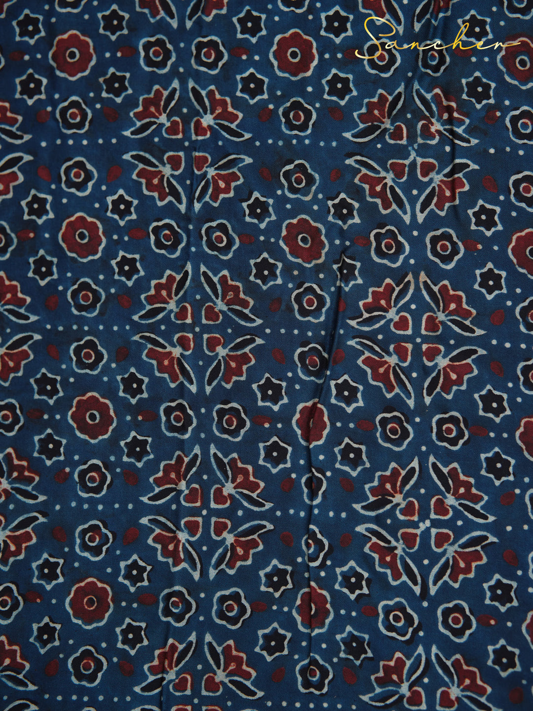 Majestic Mystique Blue Color Ajark Modal Silk Saree