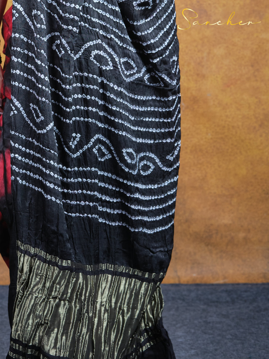 Blackwood Redtail Modal Silk Saree