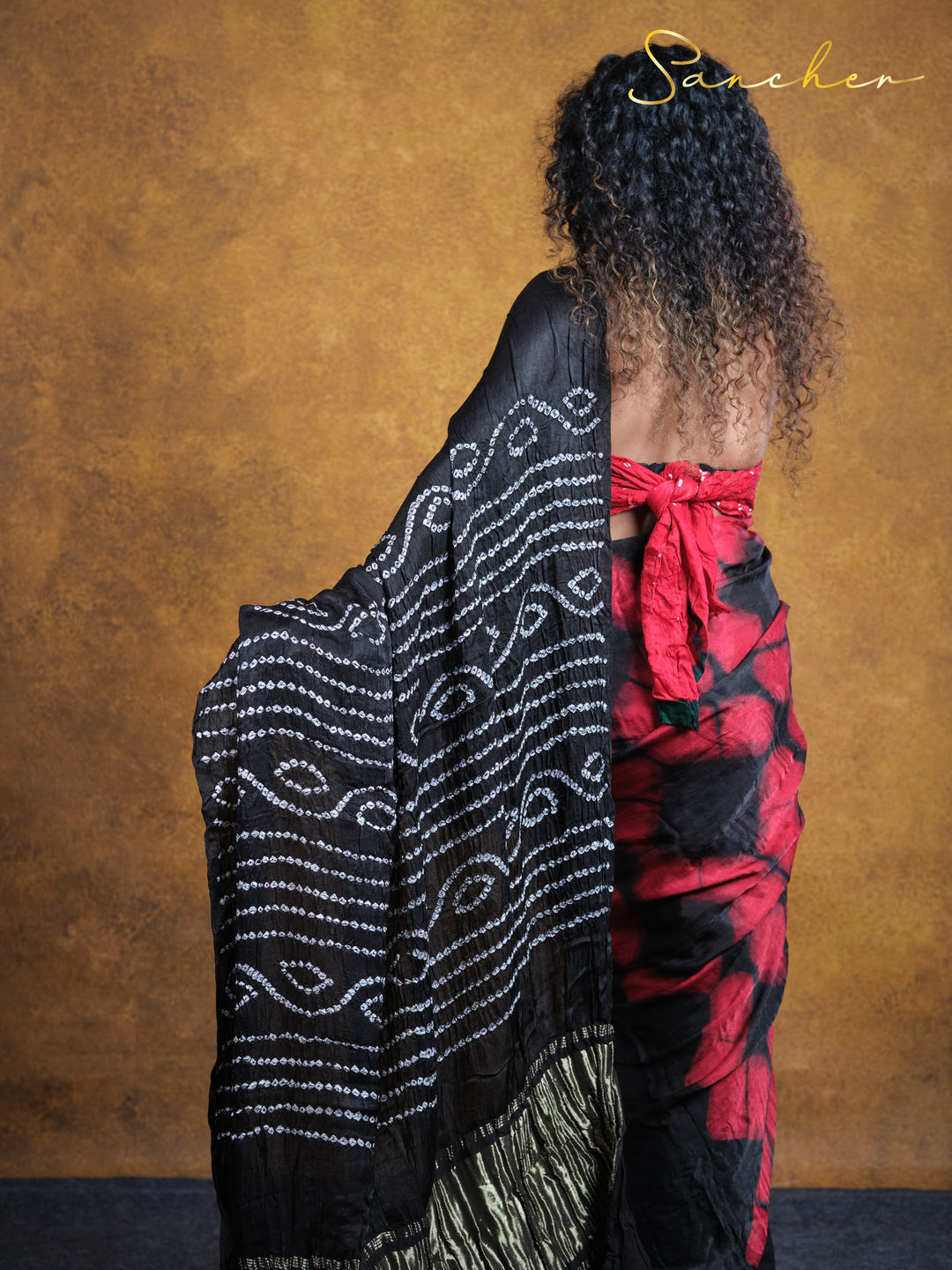 Blackwood Redtail Modal Silk Saree