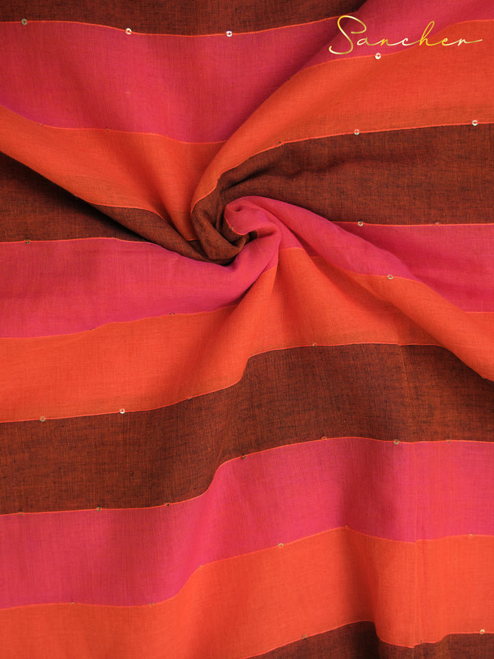 Bricky Mulmul Cotton Saree
