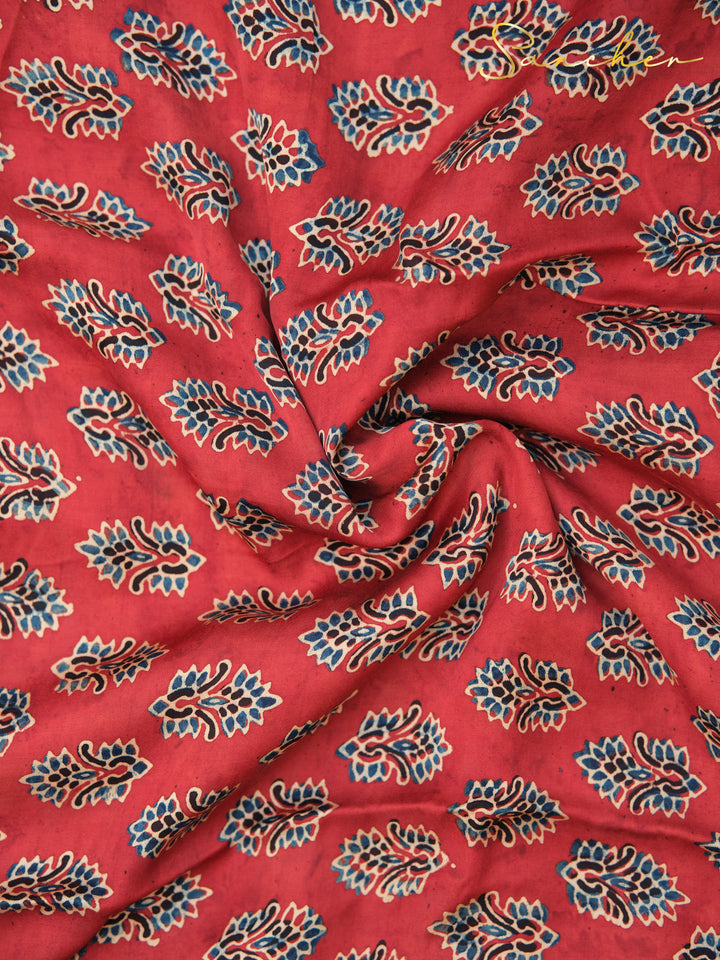 Ajarkh Modal Silk Saree