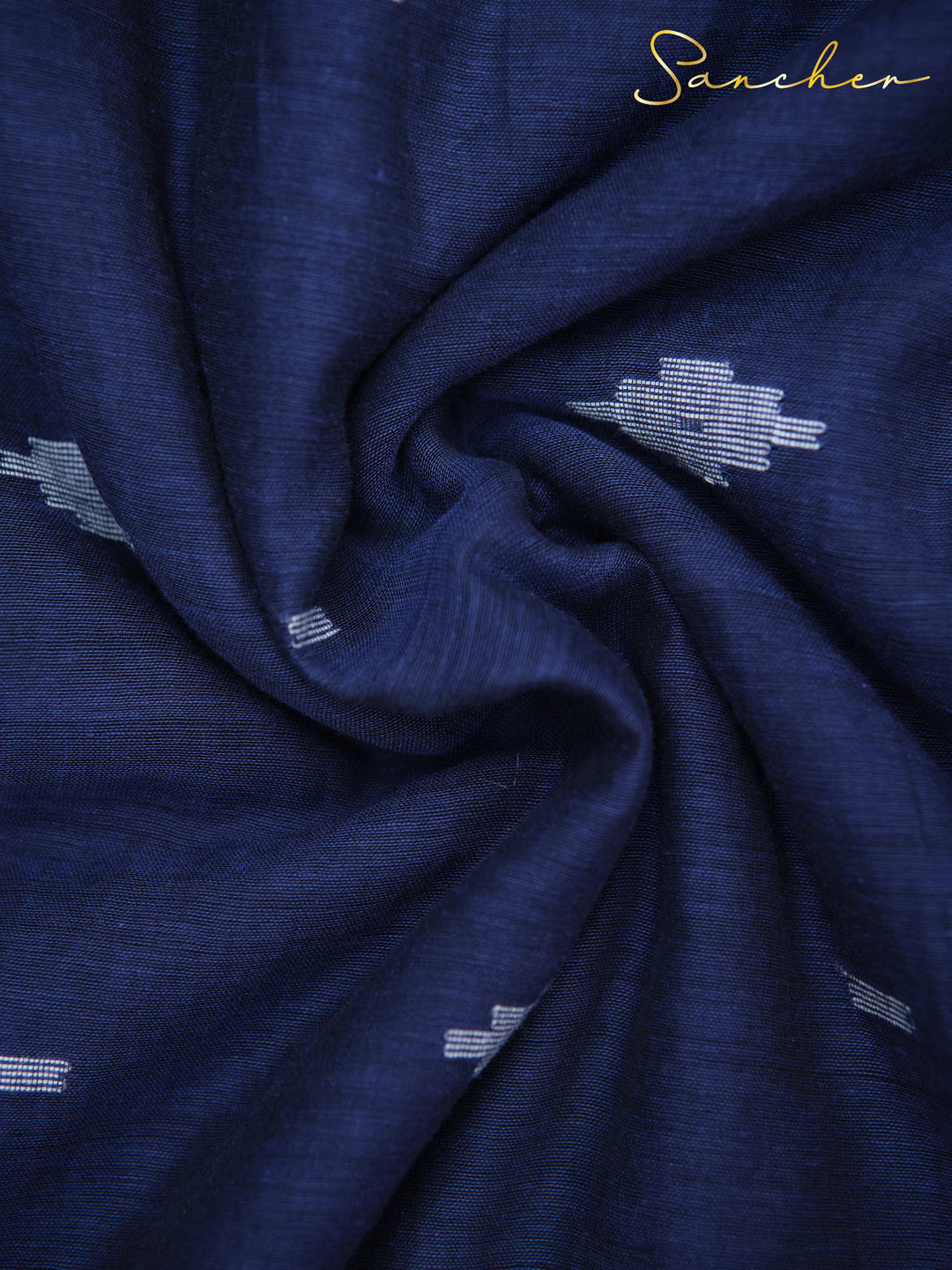 Midnight Mariner Jamdhani Mulmul Cotton Saree