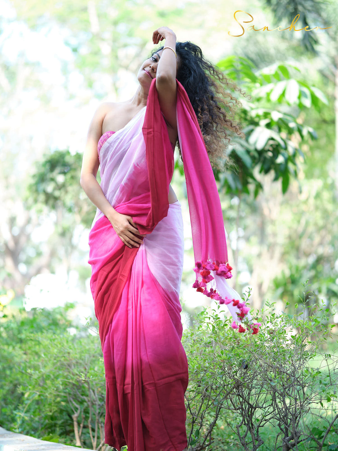 Cotton Tail Mulmul Cotton Saree