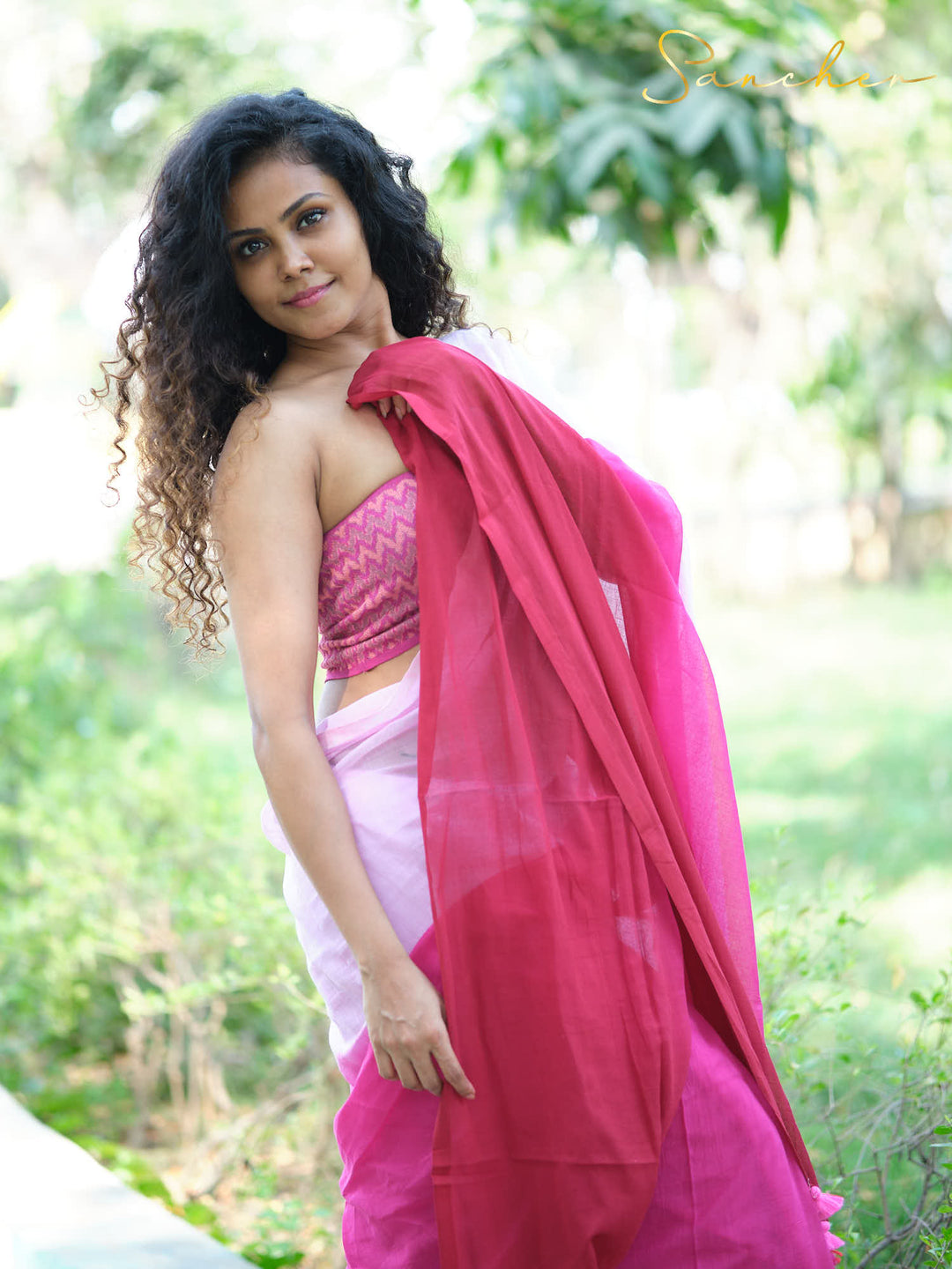 Cotton Tail Mulmul Cotton Saree