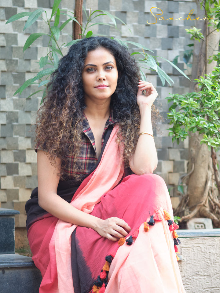 Cupcake Mulmul Cotton Saree