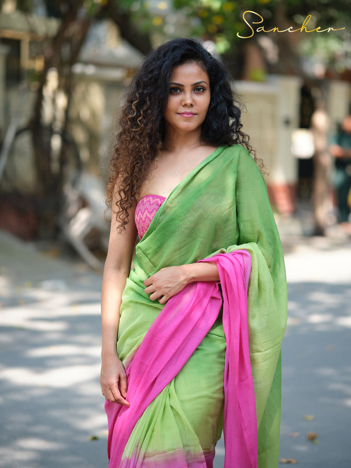 Hoppy Mulmul Cotton Saree