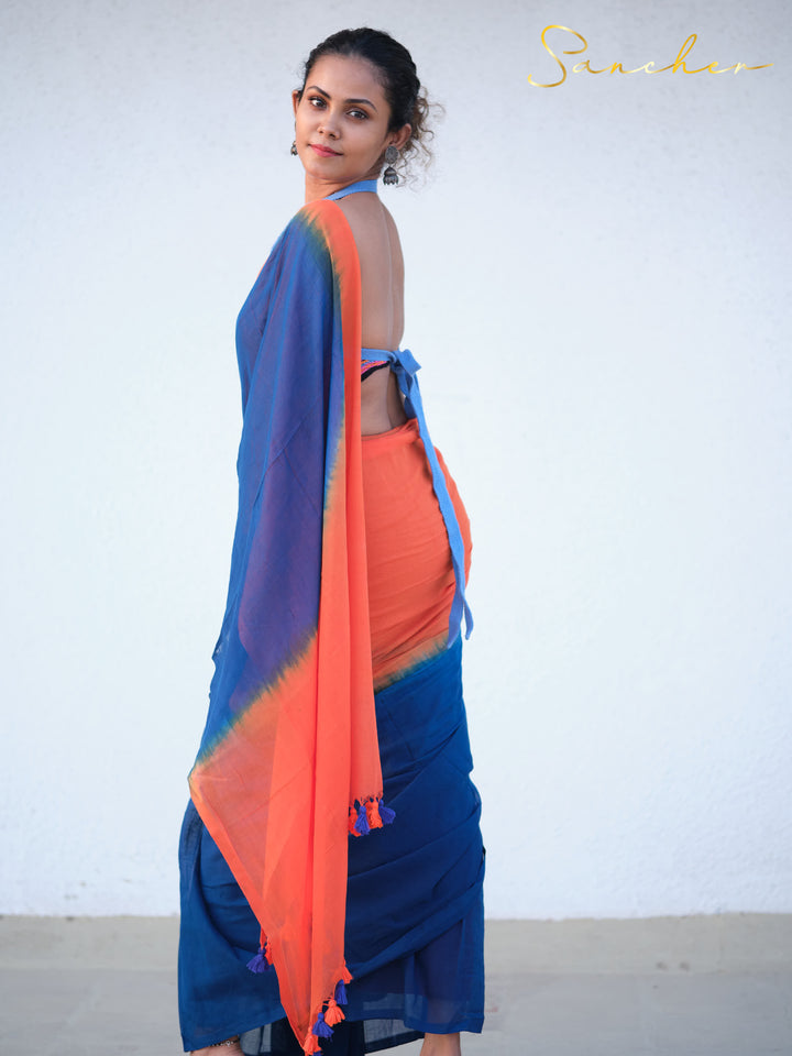 Bubbly Mulmul Cotton Saree