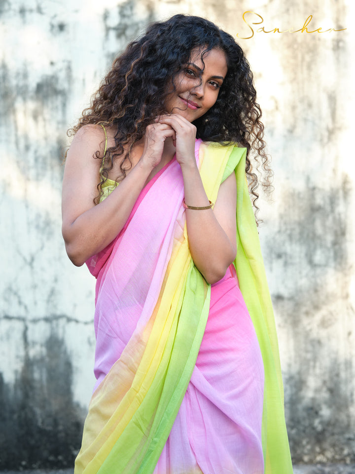 Graceful Mulmul Cotton Saree