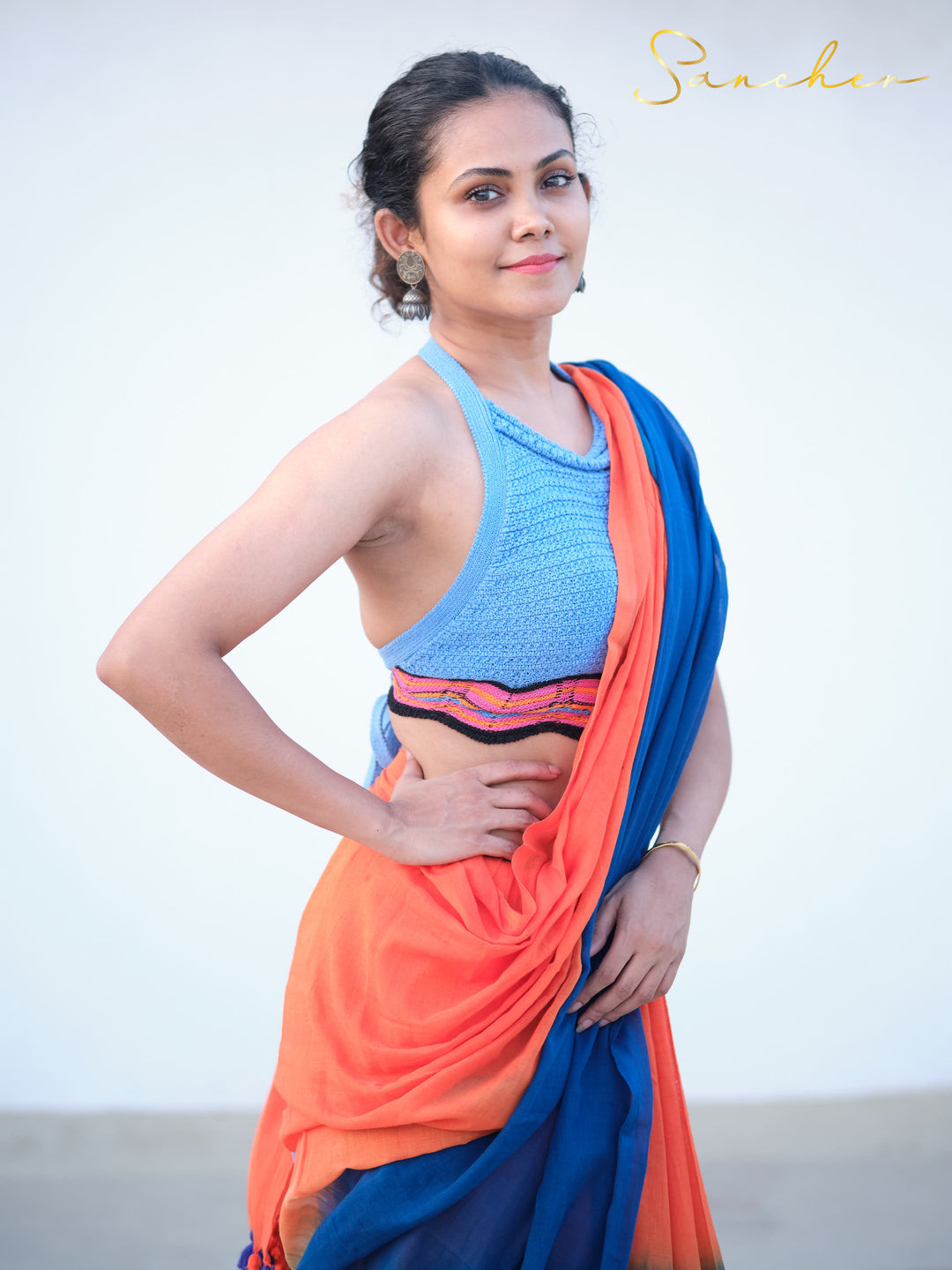 Bubbly Mulmul Cotton Saree