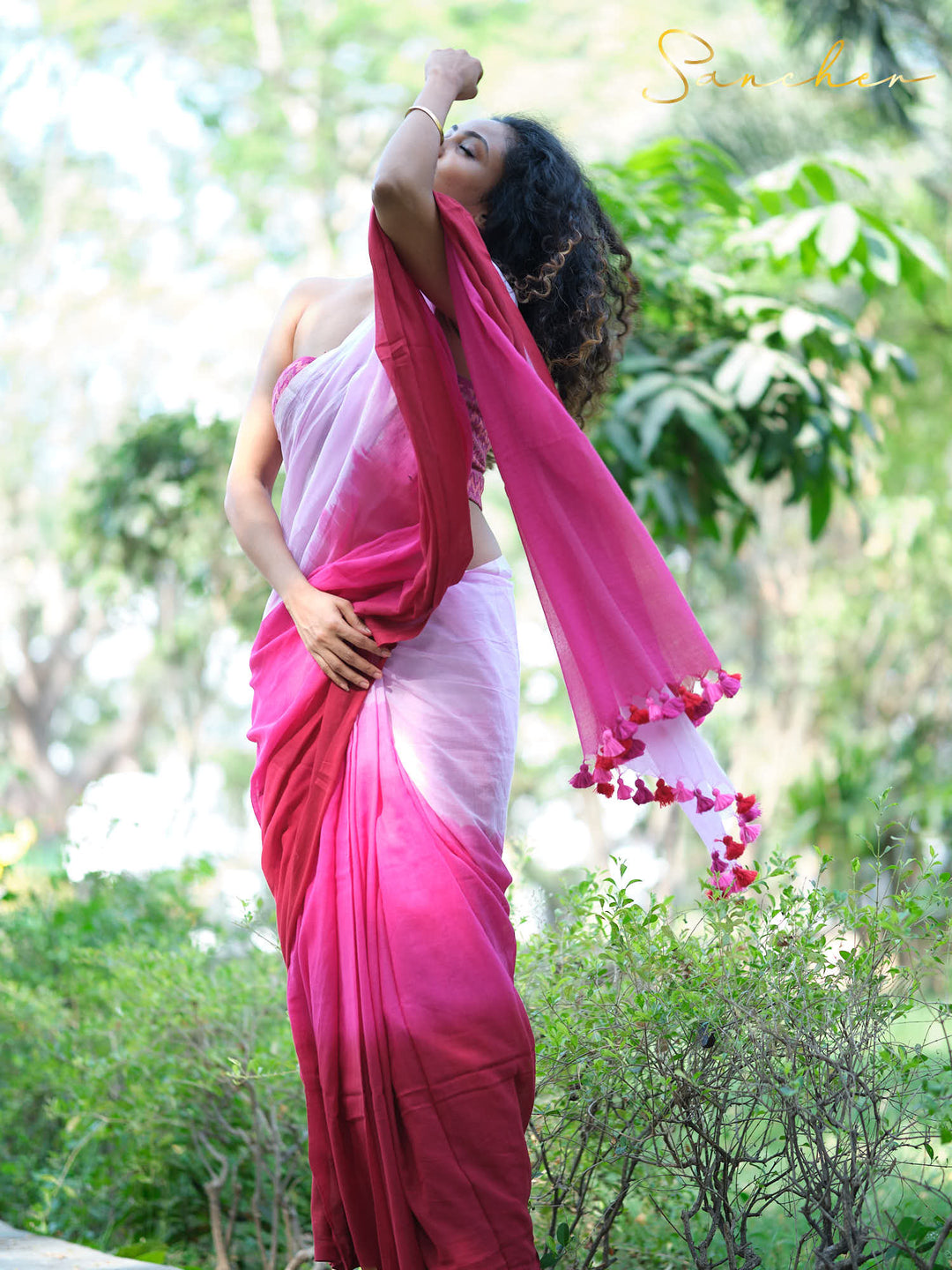 Cotton Tail Mulmul Cotton Saree