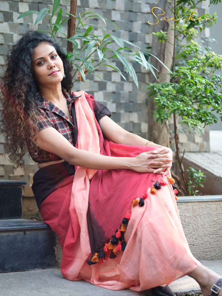 Cupcake Mulmul Cotton Saree