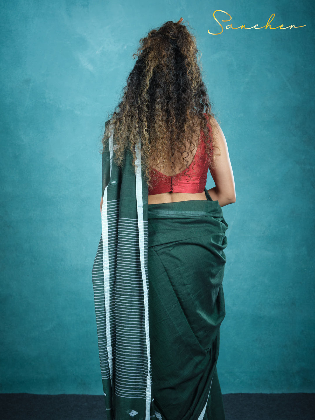 Jet Gem Jamdhani Mulmul Cotton Saree