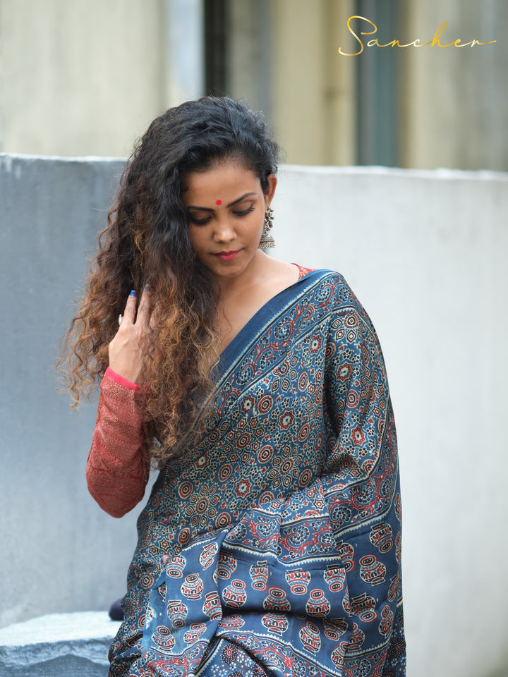 Blue Color Saree