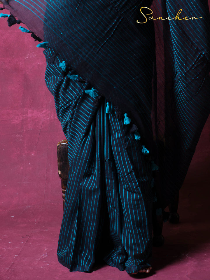 Rythm & Threads Mulmul Cotton Saree