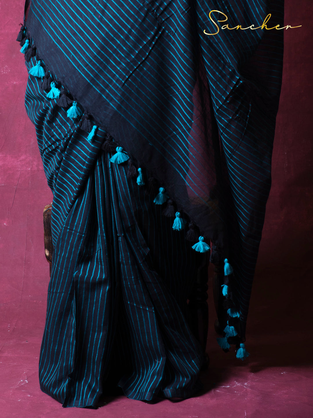 Rythm & Threads Mulmul Cotton Saree
