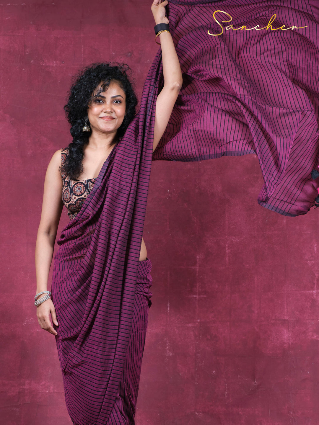 Timeless stroke Mulmul Cotton Saree