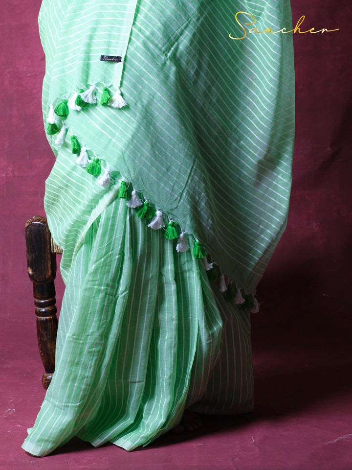 Forestline Mulmul Cotton Saree